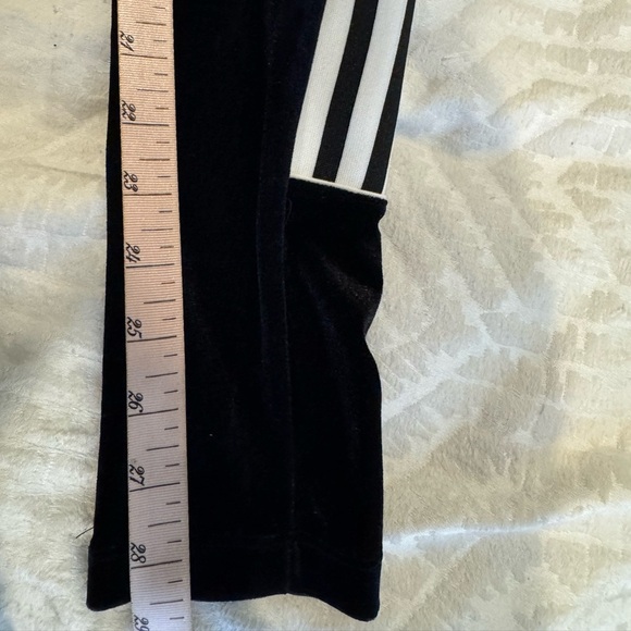Adidas Originals Velvet Vibes Velour Leggings Black Superstar Firebird Luxe - Picture 10 of 10